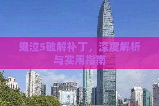 鬼泣5破解补丁，深度解析与实用指南