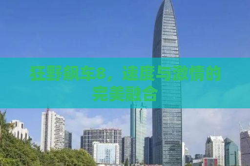 狂野飙车8，速度与激情的完美融合