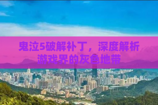 鬼泣5破解补丁，深度解析游戏界的灰色地带