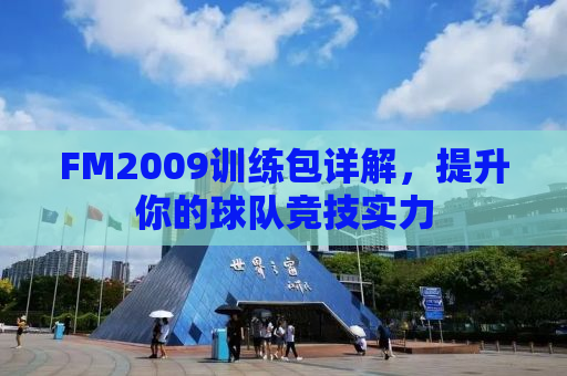 FM2009训练包详解，提升你的球队竞技实力