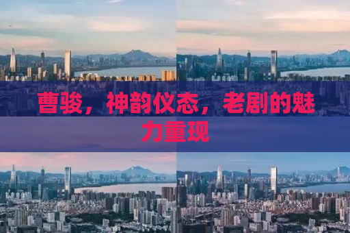 曹骏，神韵仪态，老剧的魅力重现