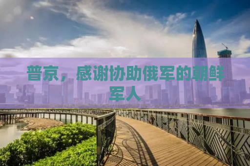 普京，感谢协助俄军的朝鲜军人
