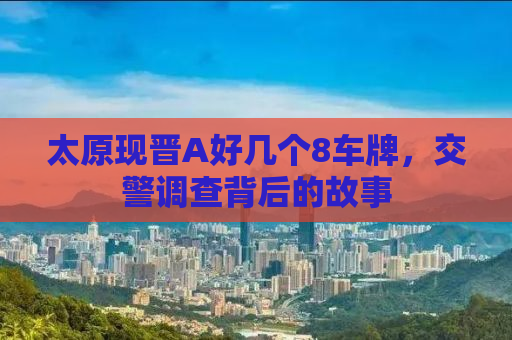 太原现晋A好几个8车牌，交警调查背后的故事