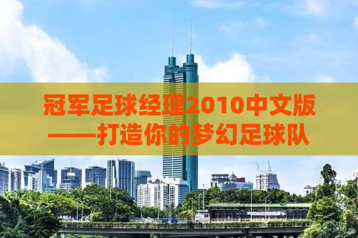冠军足球经理2010中文版——打造你的梦幻足球队