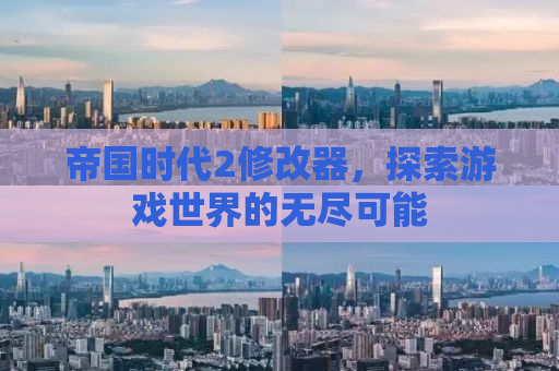 帝国时代2修改器，探索游戏世界的无尽可能