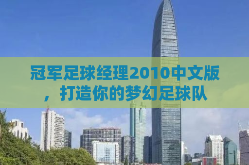 冠军足球经理2010中文版，打造你的梦幻足球队