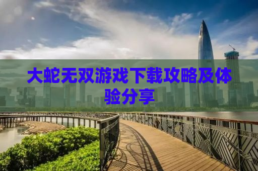 大蛇无双游戏下载攻略及体验分享