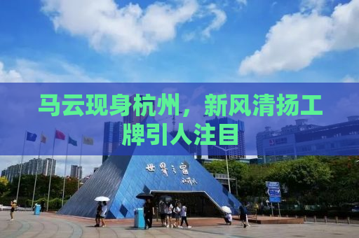 马云现身杭州，新风清扬工牌引人注目
