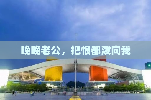 晚晚老公，把恨都泼向我