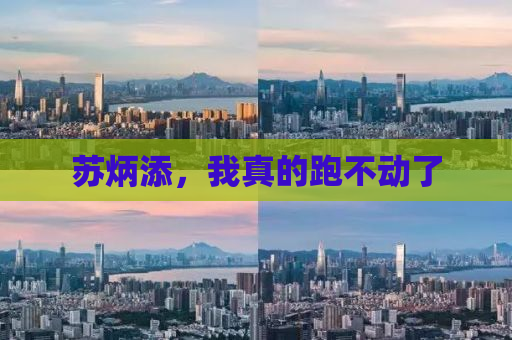 苏炳添，我真的跑不动了