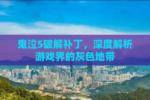 鬼泣5破解补丁，深度解析游戏界的灰色地带