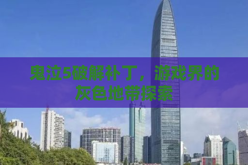 鬼泣5破解补丁，游戏界的灰色地带探索